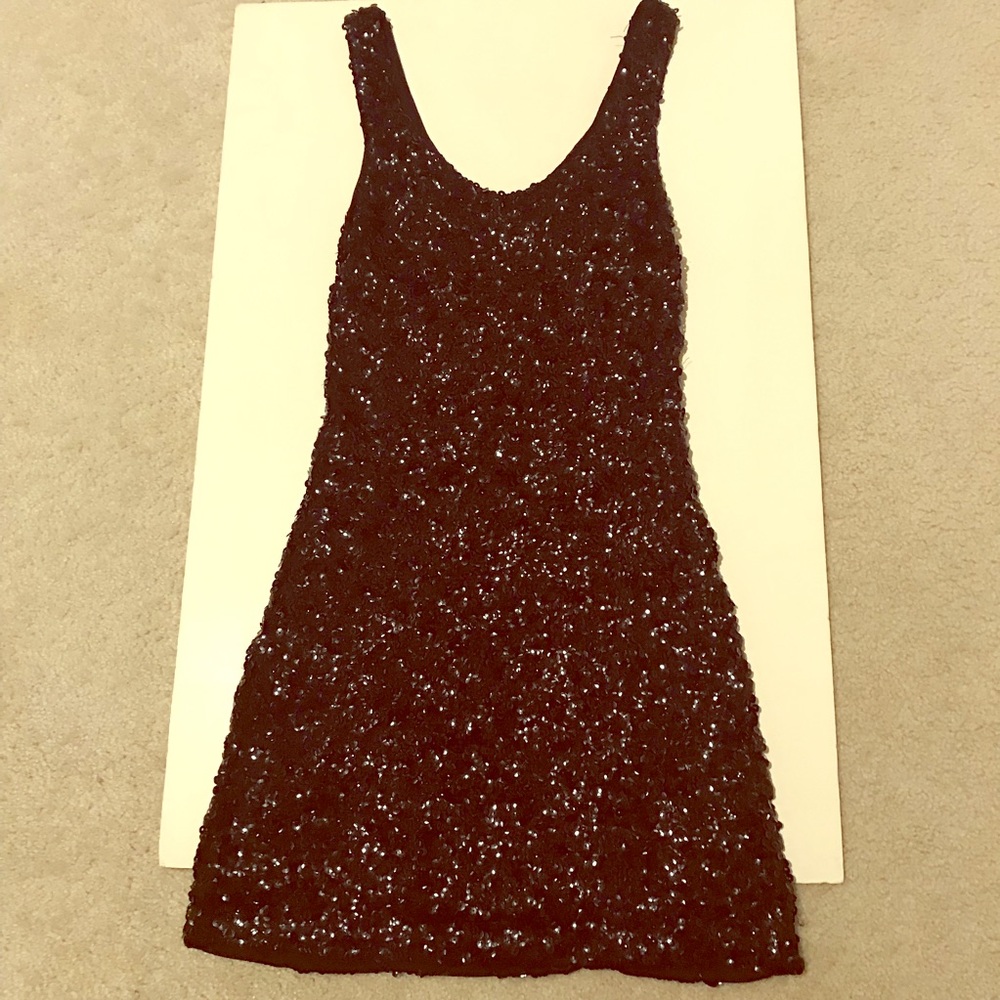 🟧Amber Blue sequined dress. Sz Small